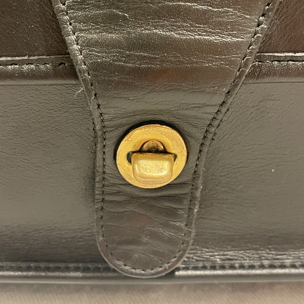 Vintage Coach Smooth Black Leather Metropolitan Briefcase Adj Strap 1133-311 OBO - Picture 7 of 16